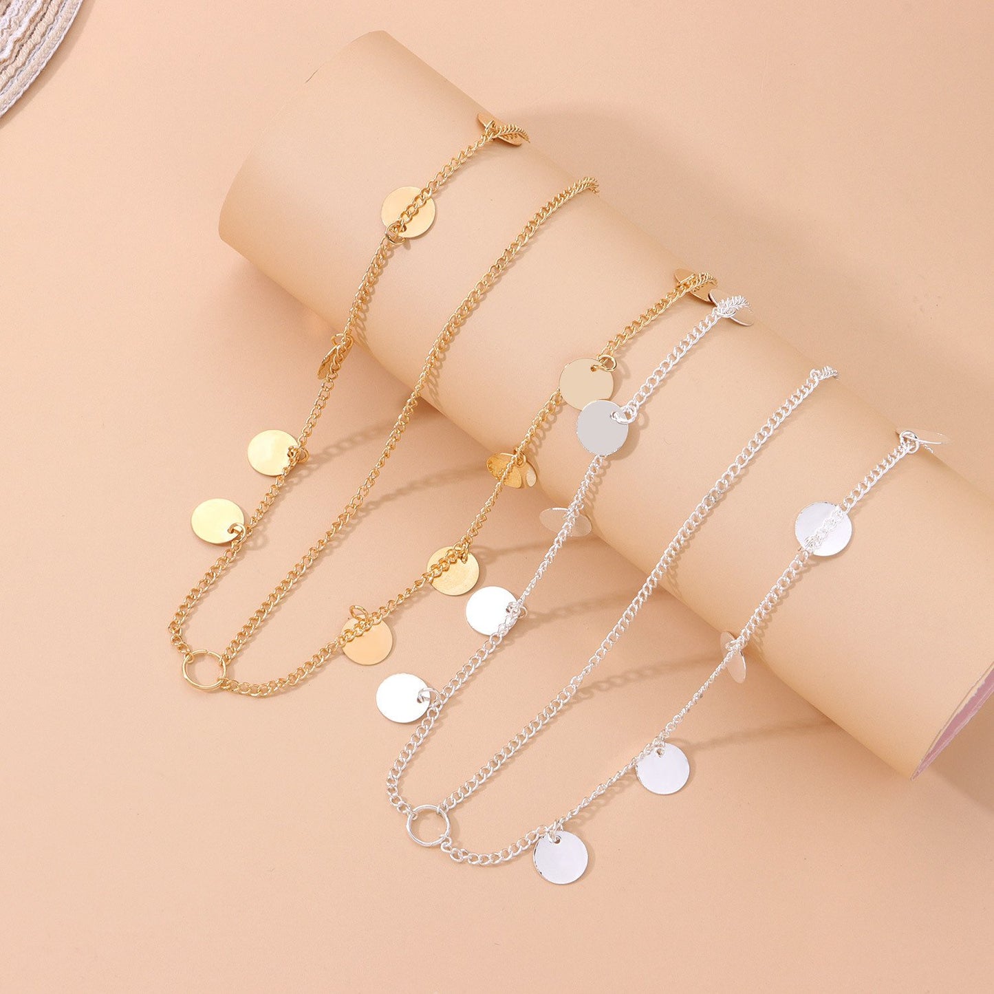 Hair accessories street shot super shiny sequins tassel chain headdress headband hair accessories