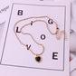 Ins Pendant Accessories Black Heart Titanium Steel Necklace Female Simple Versatile Personalized Clavicle Chain