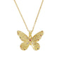 ZN11 Fashion Color Butterfly Necklace Simple Hollow Personality Necklace Temperament Elegant Clavicle Chain Female
