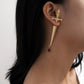 Jewelry Retro Fashion Street Shooting Single Earring Personality Sword-shaped Blood Drop Gemstone Pendant Earrings Female