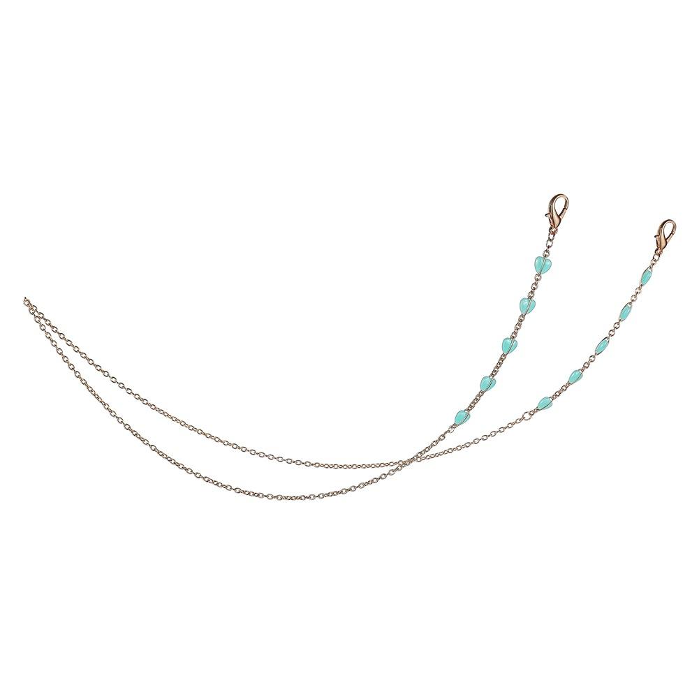 Jewelry fashion gold love mask chain simple multi-purpose anti-lost anti-drop glasses chain accessories