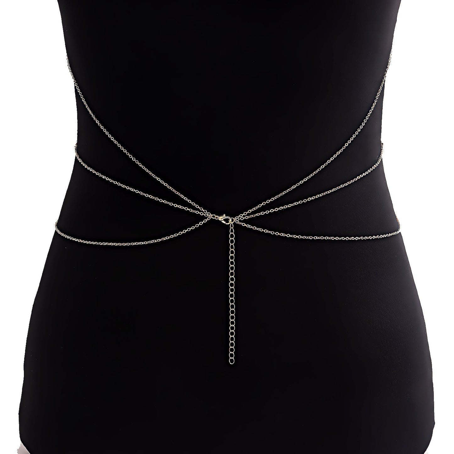 Jewelry ins exaggerated turquoise tassel chain summer body chain beach sexy metal hanging neck chest