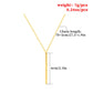Fashion Necklace Simple Long Rod Lasso Necklace Female Popular Handmade Chain