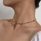 Jewelry Painted Drop Glaze Fishtail Peach Heart Necklace Women's Fashion Creative Small Fish Heart Necklace