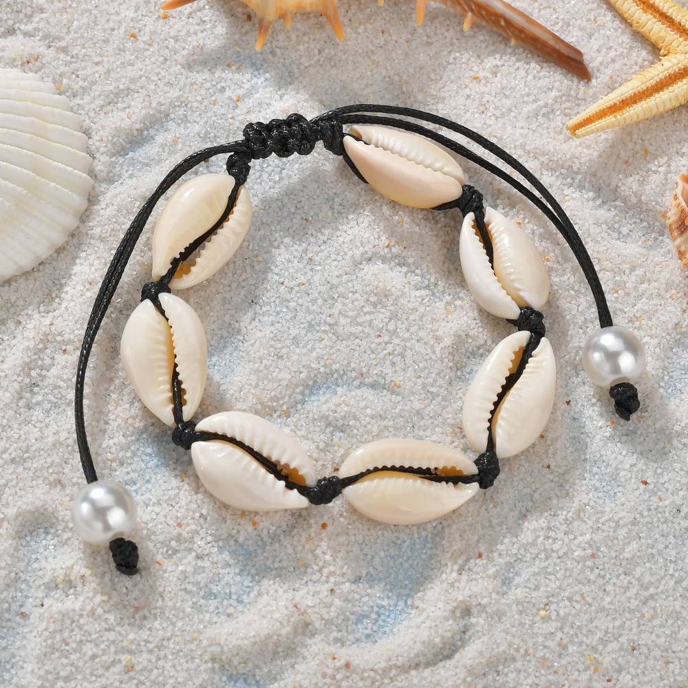 Jewelry Personality Creative Hawaii Love Casual Hand Decoration Seashell Jewelry Braided Bracelet