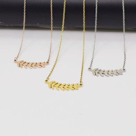 Simple Fashion Leaf Necklace Female Leaf Branch Clavicle Chain