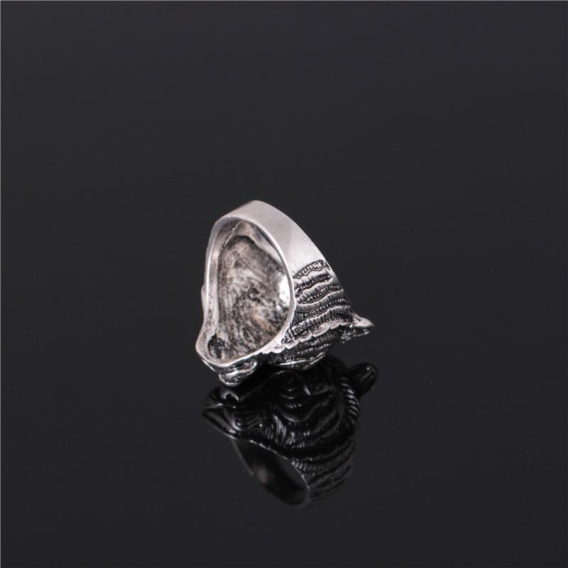 Personality Men's Domineering Retro Leopard Head Ring Fashion Animal Ring Jewelry