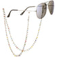 Glasses chain fashion color porcelain bead chain mask glasses chain anti-drop lanyard sunglasses glasses chain