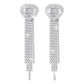 E1557 Exaggerated claw chain rhinestone temperament earrings love claw chain tassel temperament long earrings for women