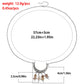 Jewelry natural gravel hollowed out crescent moon tassel pendant sweater chain female autumn and winter high-end necklace