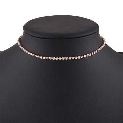 N5612 simple temperament diamond necklace female collarbone necklace necklace choker single product