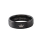 Fashion stainless steel ring herKinghisQueen king and queen couple ring jewelry