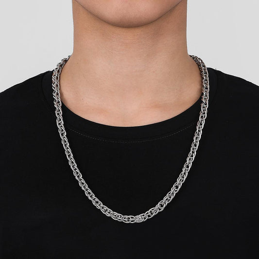 Hip-hop trend men's necklace personality simple fashion jewelry punk simple twist single chain