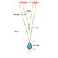 Jewelry fashion gold turquoise pendant necklace female punk trend cross pendant necklace