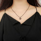 Fashion Simple Hollow Lotus Necklace Clavicle Chain Alloy Plating Three-color Lotus Jewelry Russian Jewelry