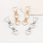 E1769 Exaggerated Long Love Pearl Earrings Chain Personality French Elegant Small Crowd Earrings
