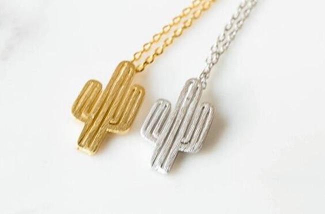 Small fresh necklace creative personality cactus necklace collarbone necklace jewelry