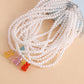 Jewelry ins double baroque imitation pearl color bear pendant necklace female choker