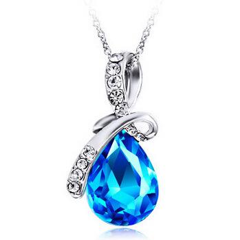 Pendant Jewelry Angel Tears Crystal Necklace Fashion Diamond Drop Clavicle Chain