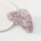 F4182 Temperament Back of the Head Ponytail Clip French Elegant Resin Clip Glass Color Geometric Hairpin Female