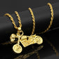 Personalized Hip-hop Necklace Accessories Trendy Men's Night Motorcycle HIPHOP Skull Pendant Jewelry