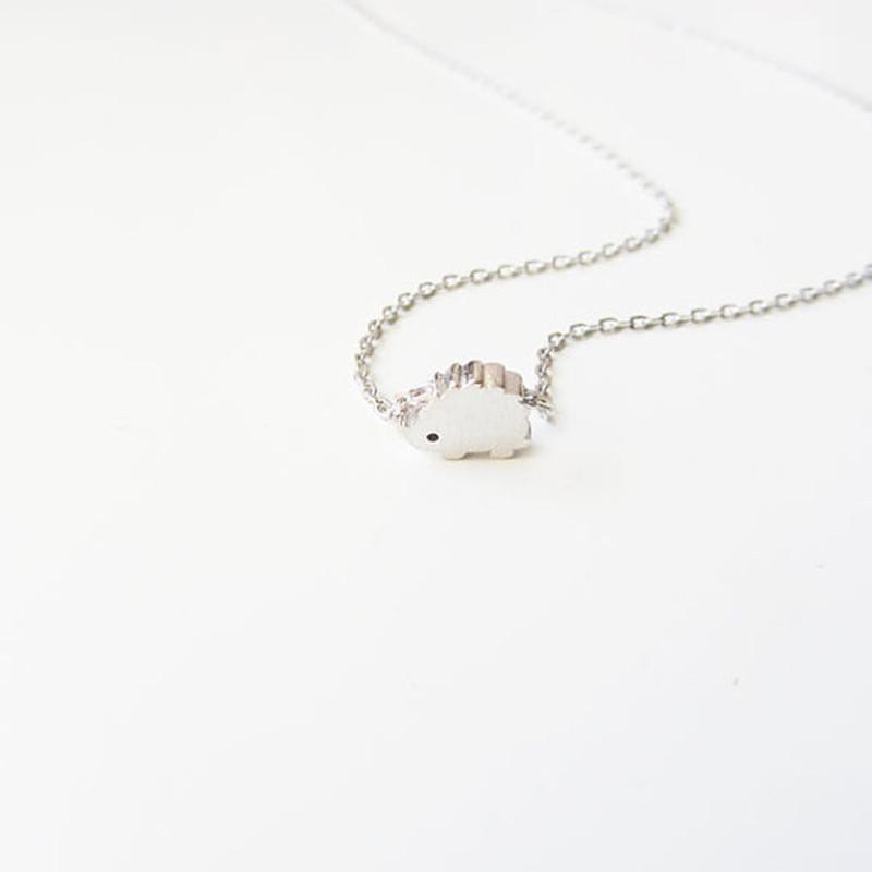 Creative Personality Cute Necklace Exquisite Alloy Two-color Hedgehog Clavicle Chain Collar Necklace