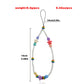 Jewelry multi-element five-pointed star white rice beads mobile phone beaded pendant ins bag pendant