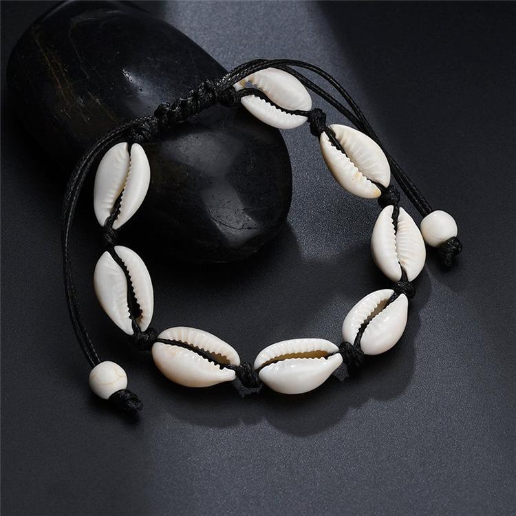 Jewelry Personality Creative Hawaii Love Casual Hand Decoration Shell Female Workmanship Weaving Bracelet Anklet