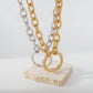N1196 Jewelry Exaggerated Heavy Industry Chain Circle Necklace Personality Punk Hip Hop Fashion Necklace