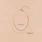 Fashion Temperament Oval Imitation Pearl Necklace Clavicle Chain Choker Ladies Accessories