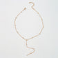N9516 Simple niche necklace chain tassel design sense single-layer necklace personality long geometric necklace