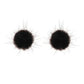 Fashion color fur ball earrings female autumn and winter personality mink plush ball earrings fresh and sweet earrings