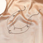 Simple double-layer star necklace female ins multi-layer star-moon pendant necklace moon pendant clavicle chain
