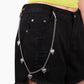 Jewelry double-layer metal letter peach heart pendant pants chain hip-hop trend cool men and women waist chain