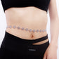 Fashion accessories single-layer hot girl steamer waist chain women's high-end sense geometric sun waist