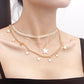 Jewelry multi-layer geometric five-pointed star necklace necklace female aircraft chain fashion necklace summer ins