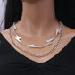 Trendy ins temperament lightning connection necklace niche men and women all-match hip-hop cold collarbone chain