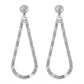 E1496 Exaggerated metal wavy pattern earrings drop-shaped several hollow earrings retro simple earrings