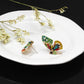 Ins fashion girl jewelry creative ear jewelry color butterfly diamond earring earrings earrings