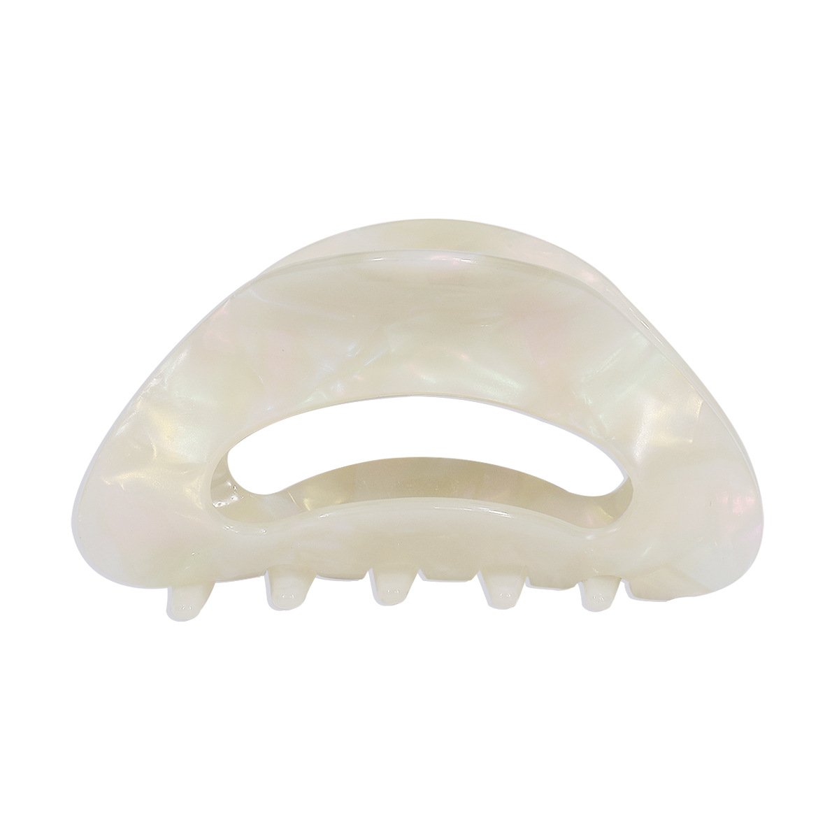 F4182 Temperament Back of the Head Ponytail Clip French Elegant Resin Clip Glass Color Geometric Hairpin Female