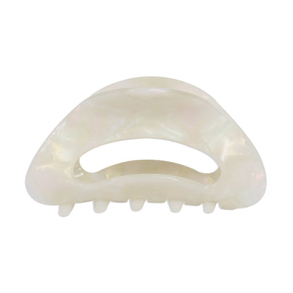F4182 Temperament Back of the Head Ponytail Clip French Elegant Resin Clip Glass Color Geometric Hairpin Female