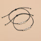 Accessories Card Set Retro Figure 8 Couple Wax Rope Adjustable Friendship Bracelet Bracelet