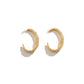 Jewelry simple C-shaped irregular pockmark earrings femininity business cold geometric earrings