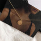 ins gold coin necklace female Elizabeth gold coin pendant coin clavicle chain jewelry