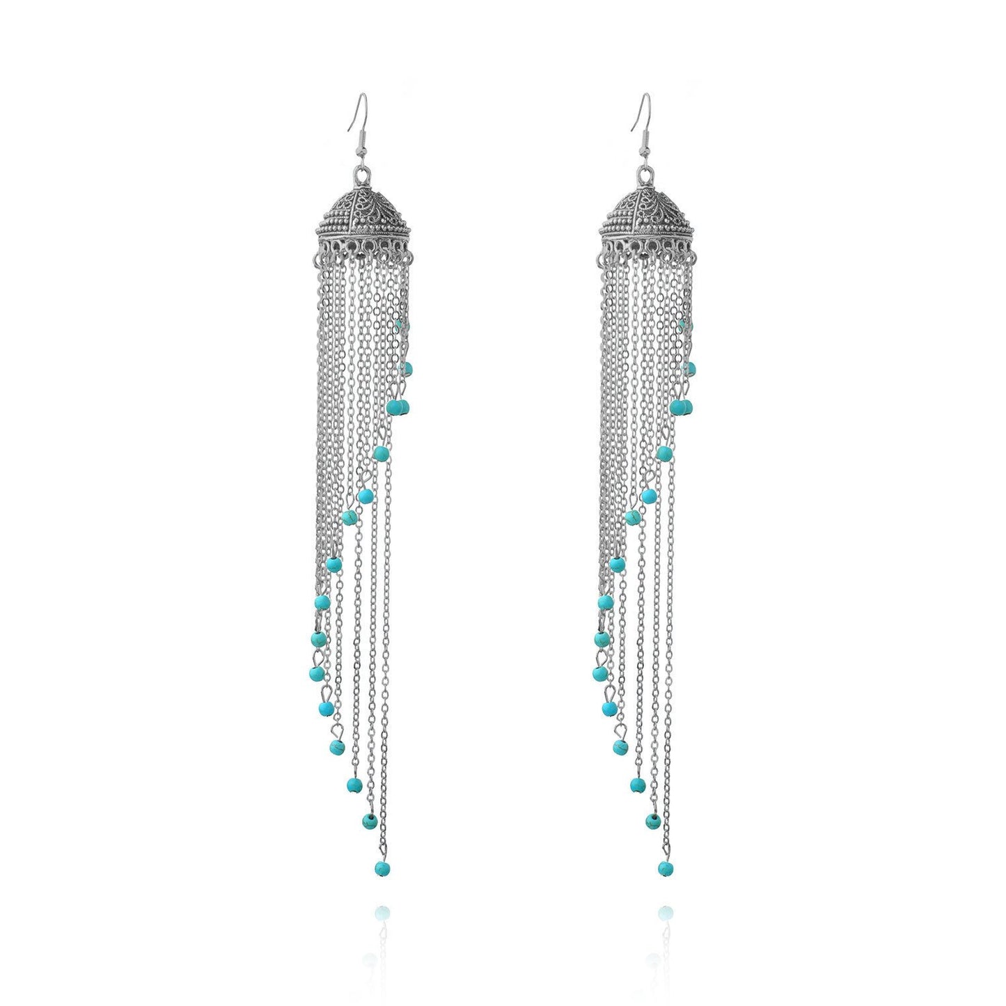 Fashion Earrings Exquisite Alloy Turquoise Boutique Female Jewelry Ladies Personality Earrings