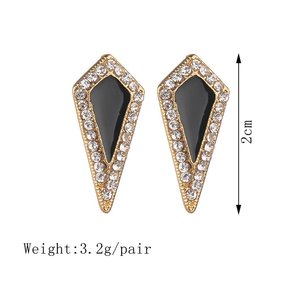 earrings popular diamond rhombus stud earrings for women