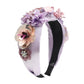 F3124 Temperament Creative Fabric Hair Accessories Fashion Diamond Sequin Flower Headband Internet Celebrity Headwear