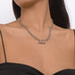 N1712 punk niche single-layer collarbone necklace creative splicing chain personality cold necklace
