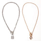 Exaggerated Jewelry Padlock Heart Creative Pendant Simple Fashion Necklace Personality Necklace Accessories