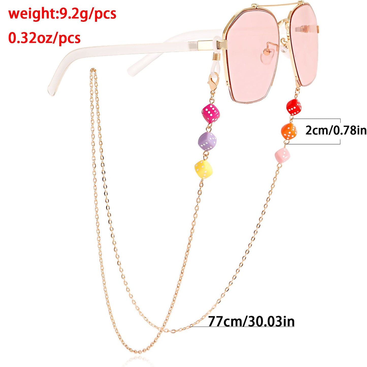 Glasses chain mask hanging chain simple colorful glasses hanging chain fashion sunglasses hanging chain